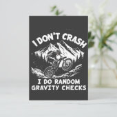 Ik ben niet gek dat ik steekproefsgewijze zwaartek bedankkaart (Staand voorkant)