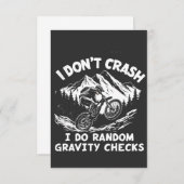 Ik ben niet gek dat ik steekproefsgewijze zwaartek bedankkaart (Voorkant / Achterkant)