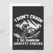 Ik ben niet gek dat ik steekproefsgewijze zwaartek feestdagenkaart (Voorkant / Achterkant)