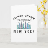 Ik ben niet gek dat ik uit New York kom. Kaart (Gele Bloem)