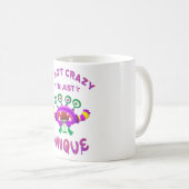 Ik ben niet gek dat ik uniek ben koffiemok (Voorkant rechts)