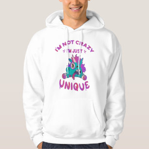 Ik ben niet gek dat ik uniek ben, Mad Unicorn Hoodie