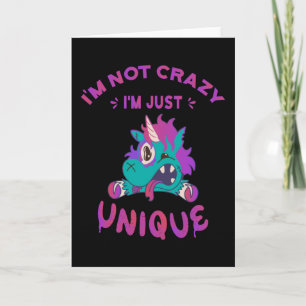 Ik ben niet gek dat ik uniek ben, Mad Unicorn Kaart