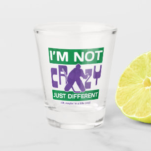 Ik ben niet gek, Funny Hockey Goalie Shot Glas
