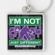 Ik ben niet gek, grappig Hockey Goalie Keyring