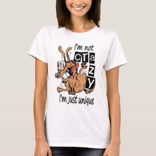 Ik ben niet gek, ik ben gewoon uniek, Rare Hond T-shirt