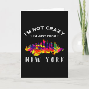 Ik ben niet gek, ik kom gewoon uit New York Kaart