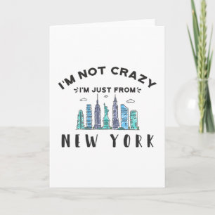 Ik ben niet gek, ik kom gewoon uit New York Kaart