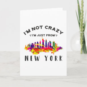 Ik ben niet gek, ik kom gewoon uit New York Kaart