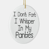 Ik ben niet gek keramisch ornament (Rechts)