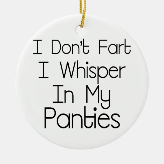 Ik ben niet gek keramisch ornament (Voorkant)