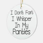 Ik ben niet gek keramisch ornament (Links)