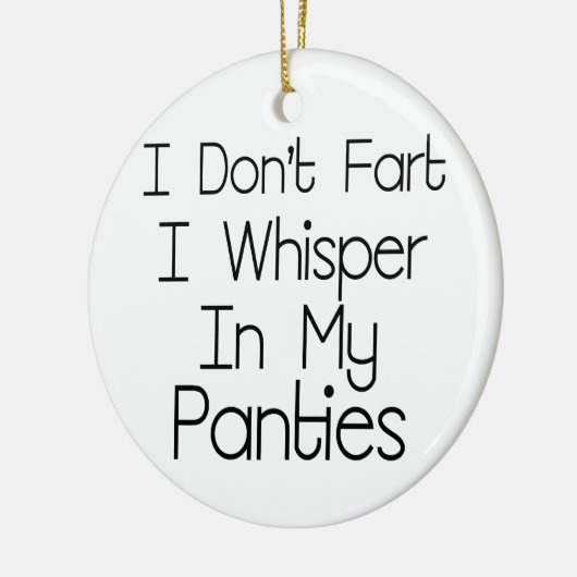 Ik ben niet gek keramisch ornament (Links)