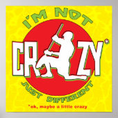 Ik ben niet gek, Lacrosse Goalie Poster (Voorkant)