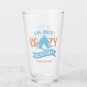 Ik ben niet gek, maar anders, Hockey Goalie Glas (Achterkant)