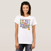 Ik ben niet gek maar grappig T-shirt (Voorkant volledig)