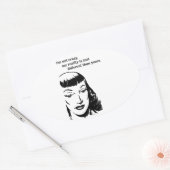 Ik ben niet gek, mijn realiteit is gewoon anders - ovale sticker (Envelop)