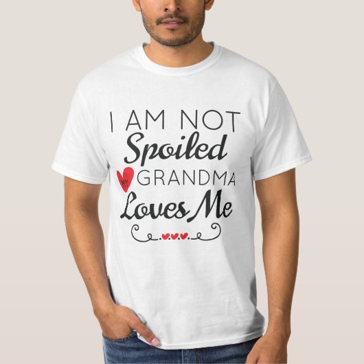 Ik ben niet gek op m'n oma. t-shirt (Voorkant)