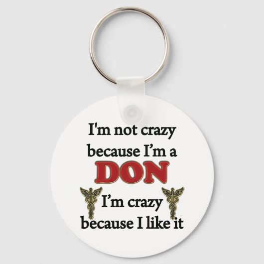 Ik ben niet gek sleutelhanger (Voorkant)