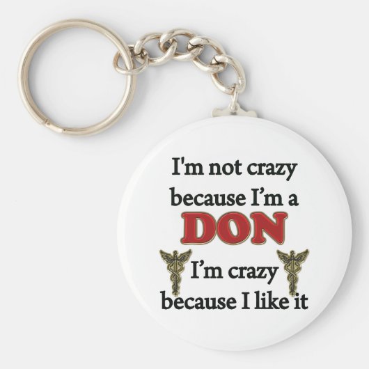 Ik ben niet gek sleutelhanger (Voorkant)