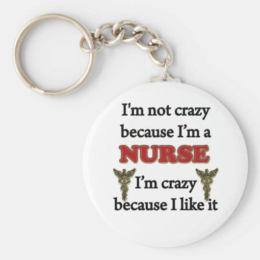 Ik ben niet gek sleutelhanger (Voorkant)