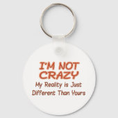 Ik ben niet gek sleutelhanger (Voorkant)