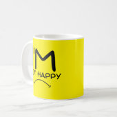 Ik ben niet gelukkig koffiemok (Voorkant links)