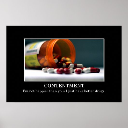 Ik ben niet gelukkiger dan jij. Ik heb betere medi Poster (Voorkant)