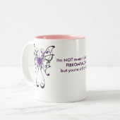 Ik ben niet gemeen tweekleurige koffiemok (Voorkant links)