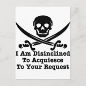 Ik ben niet geneigd uw verzoek in te willigen briefkaart (Voorkant)