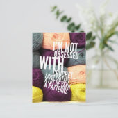 Ik ben niet geobsedeerd door het Briefkaart van Cr (Staand voorkant)