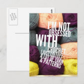 Ik ben niet geobsedeerd door het Briefkaart van Cr (Voorkant / Achterkant)