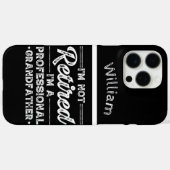 Ik ben niet gepensioneerd, ik ben een professionel Case-Mate iPhone case (Achterkant (horizontaal))