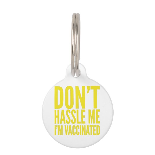 IK BEN NIET GESCHIKT DAT IK VACCINATED BEN HUISDIERPENNING (Voorkant)