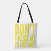 IK BEN NIET GESCHIKT DAT IK VACCINATED BEN TOTE BAG (Achterkant)