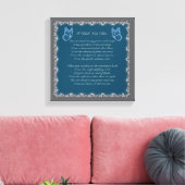 Ik Ben Niet Gestorven Rouw Canvas Print (Insitu (Woonkamer))