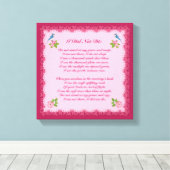 Ik ben niet gestorven rouwdrukst canvas afdruk (Insitu (Houten vloer))