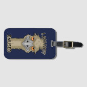 Ik ben niet gewijd aan Funny Emu Pun Bagagelabel (Voorkant (horizontaal))