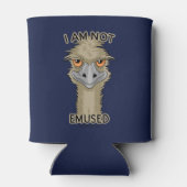 Ik ben niet gewijd aan Funny Emu Pun Blikjeskoeler (Achterkant)