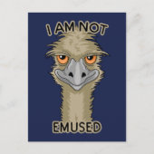 Ik ben niet gewijd aan Funny Emu Pun Feestdagenkaart (Voorkant)