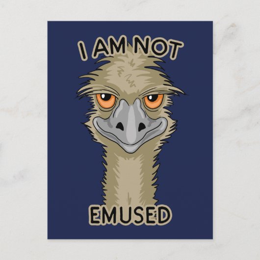 Ik ben niet gewijd aan Funny Emu Pun Feestdagenkaart (Voorkant)