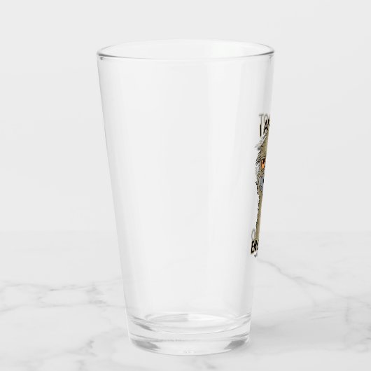 Ik ben niet gewijd aan Funny Emu Pun Glas (Rechts)