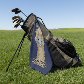 Ik ben niet gewijd aan Funny Emu Pun Golfhanddoek (Groen)