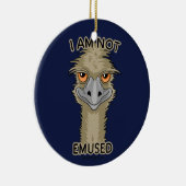 Ik ben niet gewijd aan Funny Emu Pun Keramisch Ornament (Rechts)