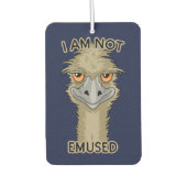 Ik ben niet gewijd aan Funny Emu Pun Luchtverfrisser (Voorkant)