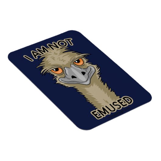 Ik ben niet gewijd aan Funny Emu Pun Magneet (Rechterzijde)