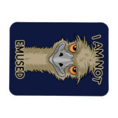 Ik ben niet gewijd aan Funny Emu Pun Magneet (Horizontaal)