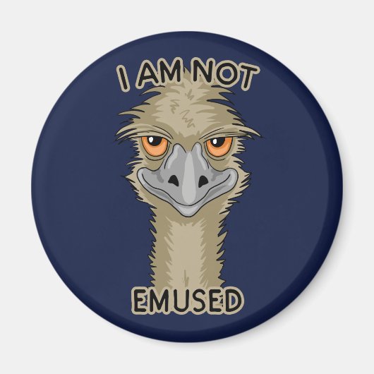 Ik ben niet gewijd aan Funny Emu Pun Magneet (Voorkant)
