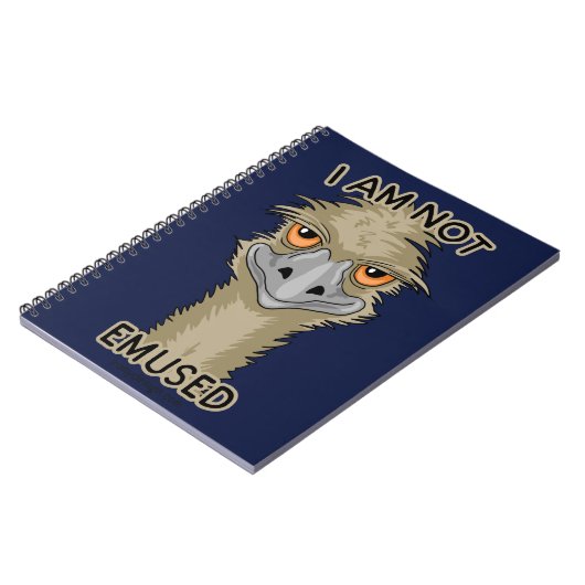 Ik ben niet gewijd aan Funny Emu Pun Notitieboek (Linkerzijde)