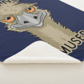 Ik ben niet gewijd aan Funny Emu Pun Sherpa Deken (3/4)